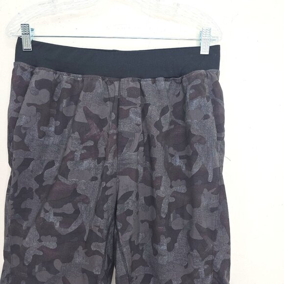 Zella Black Grey Zelfex Camo Super Soft Quick Dry Work Out Shorts Men Size M - Picture 2 of 6